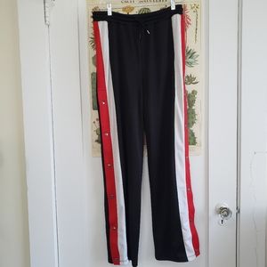 button up track pants